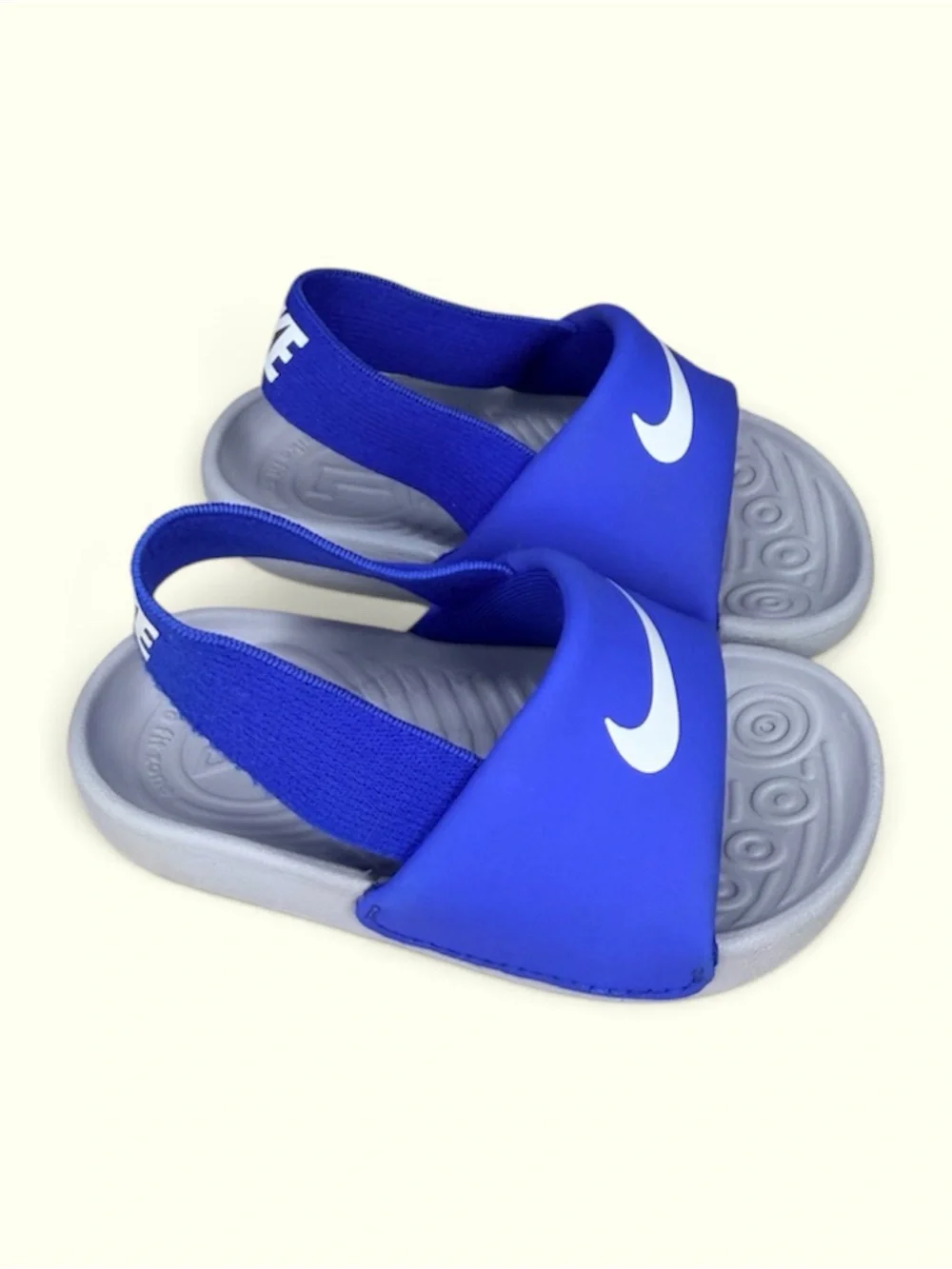Nike Kawa Infant Slide Sandals Blue And Grey (4C)